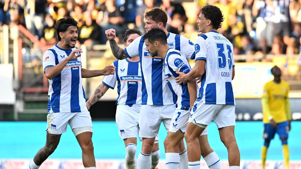 Hertha BSC gewinnt spektakuläres Spiel in Braunschweig nach 0:2-Rückstand